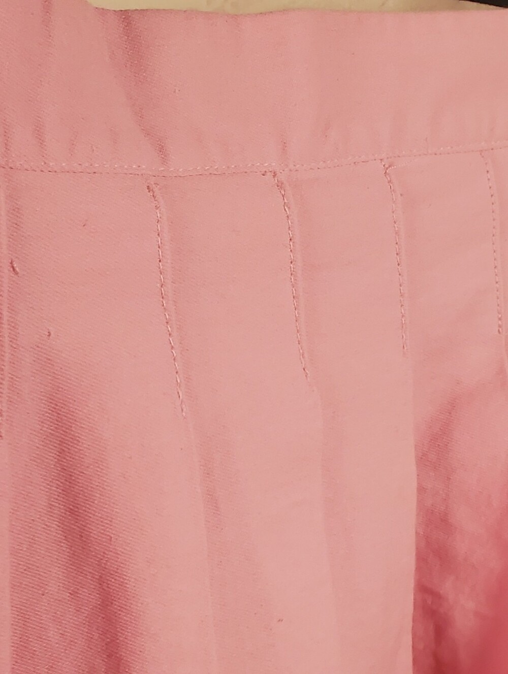 Women's Pink Pleated Skater Skirt - Picture 2 of 4